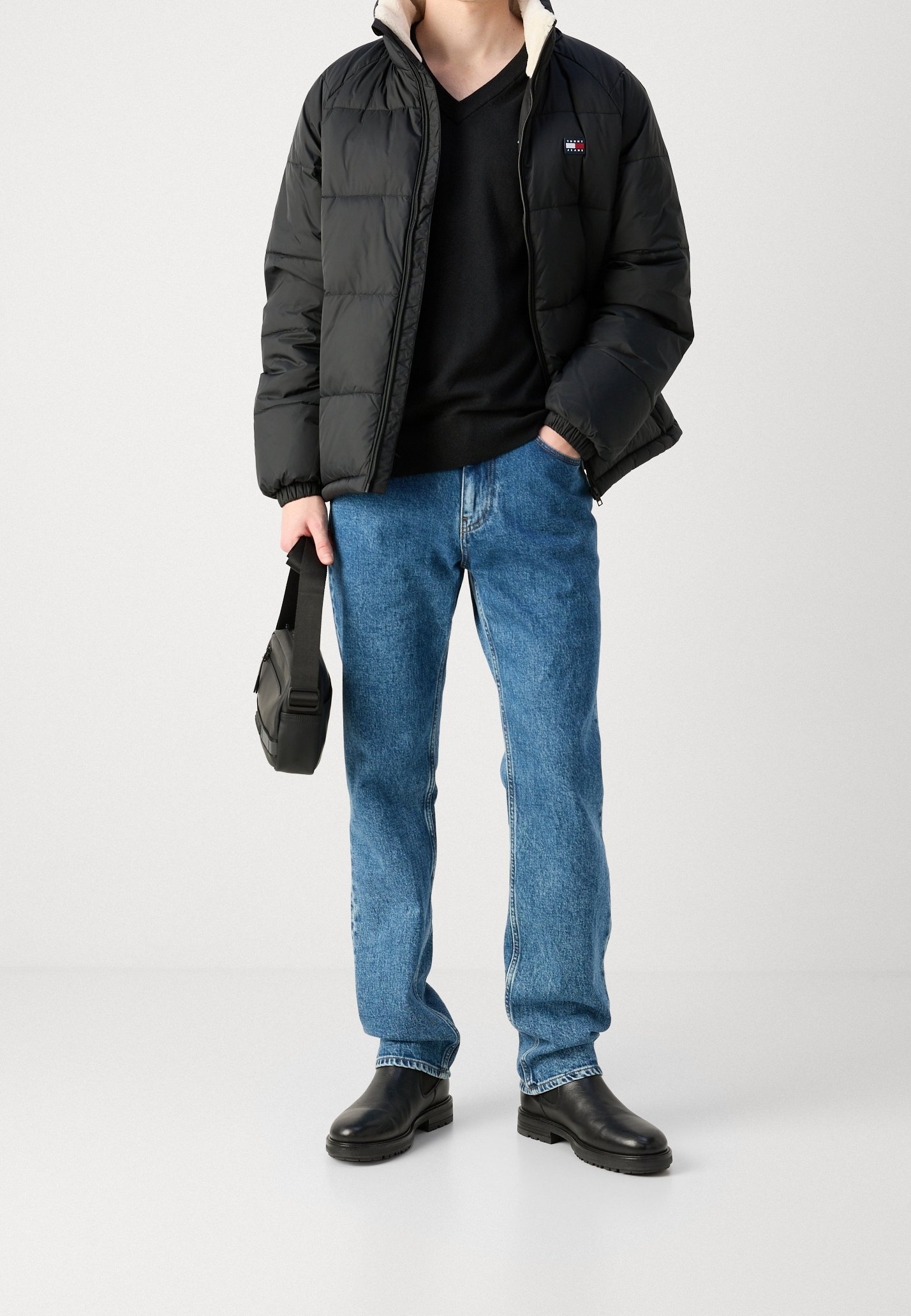 Tommy Jeans Vinterjakke - svart