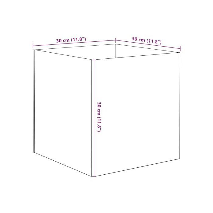 Aquarium en verre - vidaXL - Blanc - 30x30x30 cm - Verre robuste - Bords lisses - Sans couture
