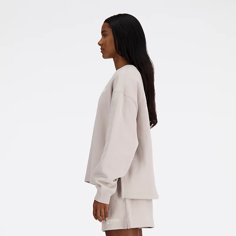 Bluza damska Linear Heritage Brushed Back Fleece Crewneck – MOONROCK