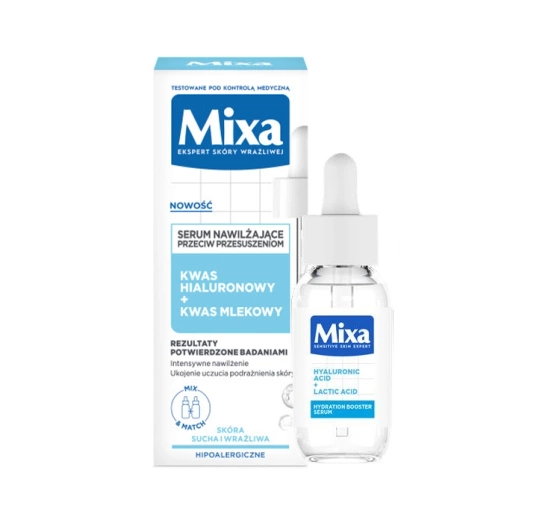 Mixa serum nawilżające przeciw przesuszeniom Kwas Hialuronowy   Kwas Mlekowy 30 ml