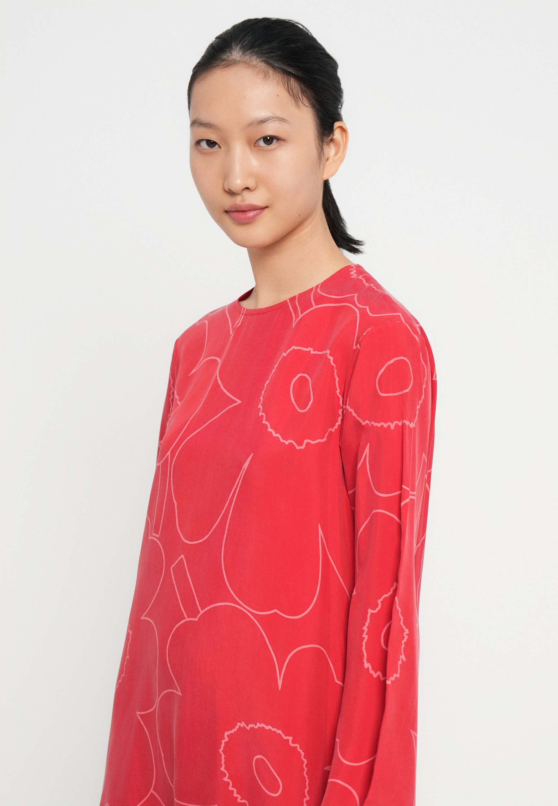 Marimekko FLUIDI PIIRTO UNIKKO - Dagjurk - rood