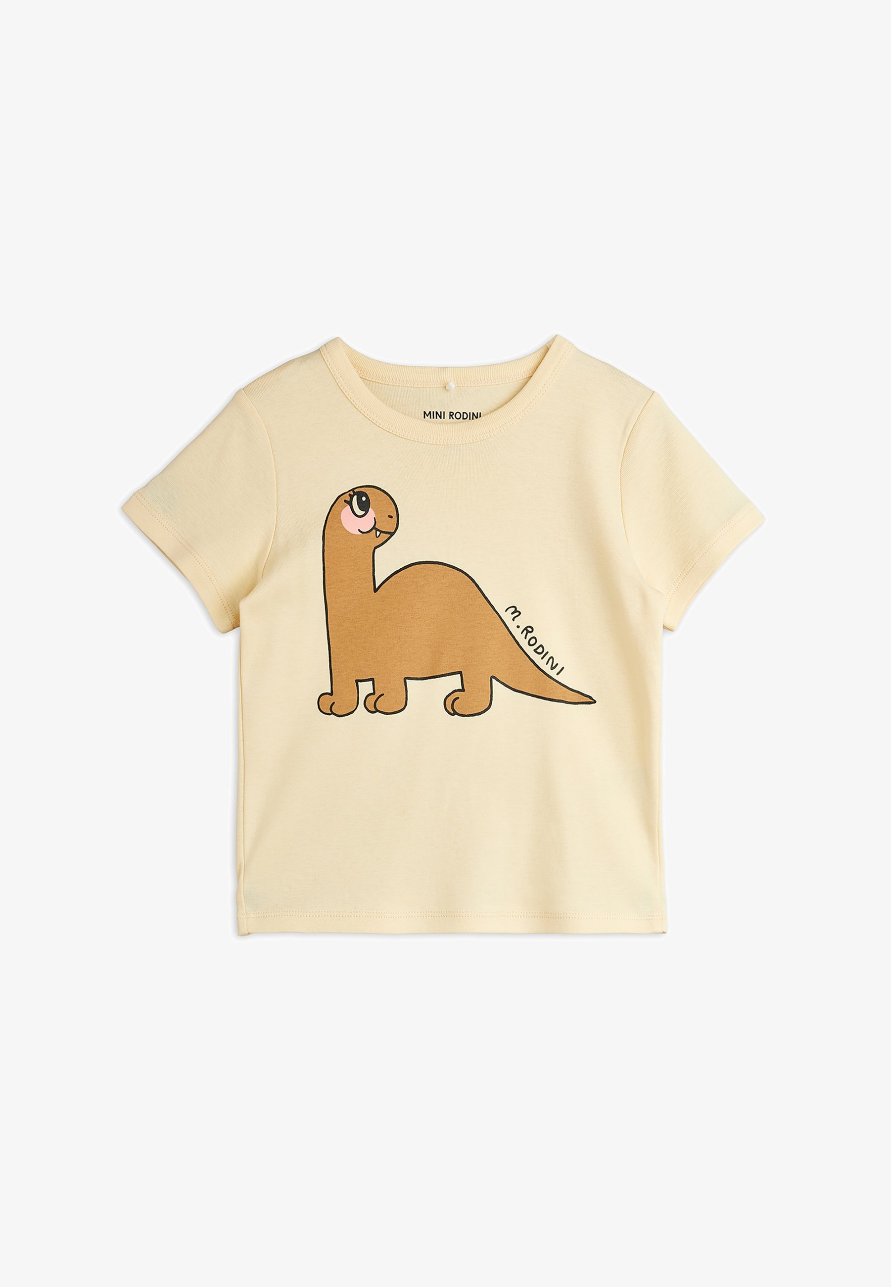 Mini Rodini DINO REGULAR TEE UNISEX - Koszulka z nadrukiem - beżowa