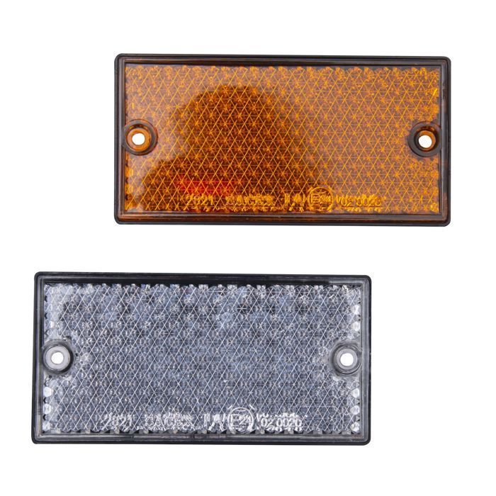 Reflector rectangular de 105x54 mm, 6 unidades
