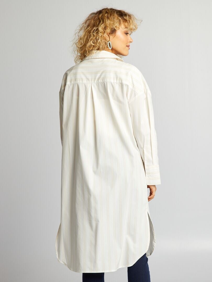 Lange blouse - BEIGE