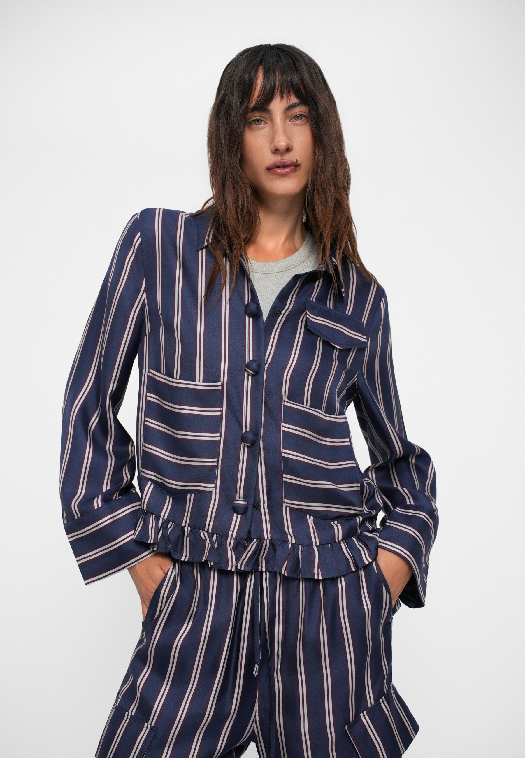 Baum und Pferdgarten MILUNA - Button-down blouse - navy/plum