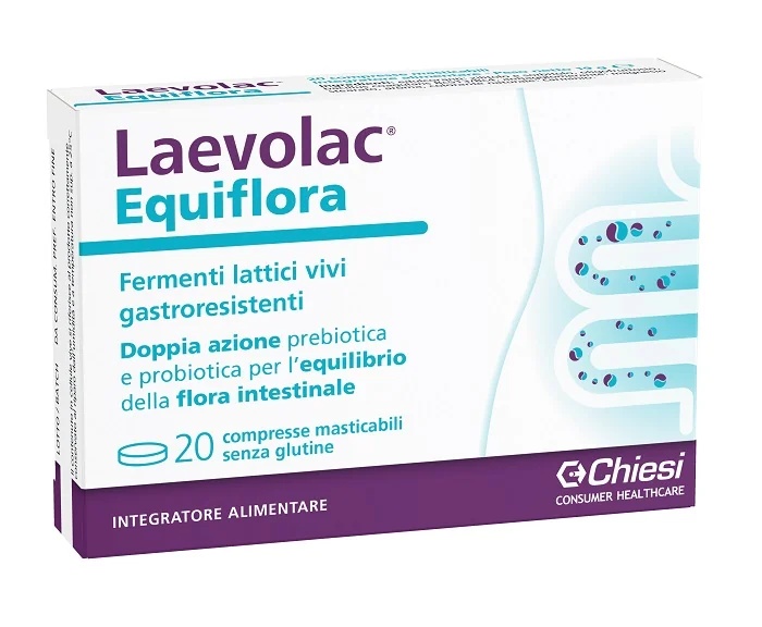 LAEVOLAC Laevolac Equiflora Complément alimentaire pour la restauration de la flore intestinale 20 comprimés