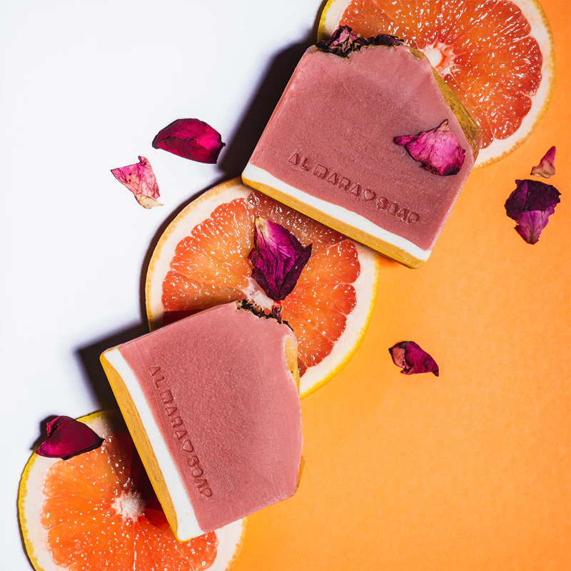 Sabonete Artesanal Almara com Sabor de Toranja Rosa