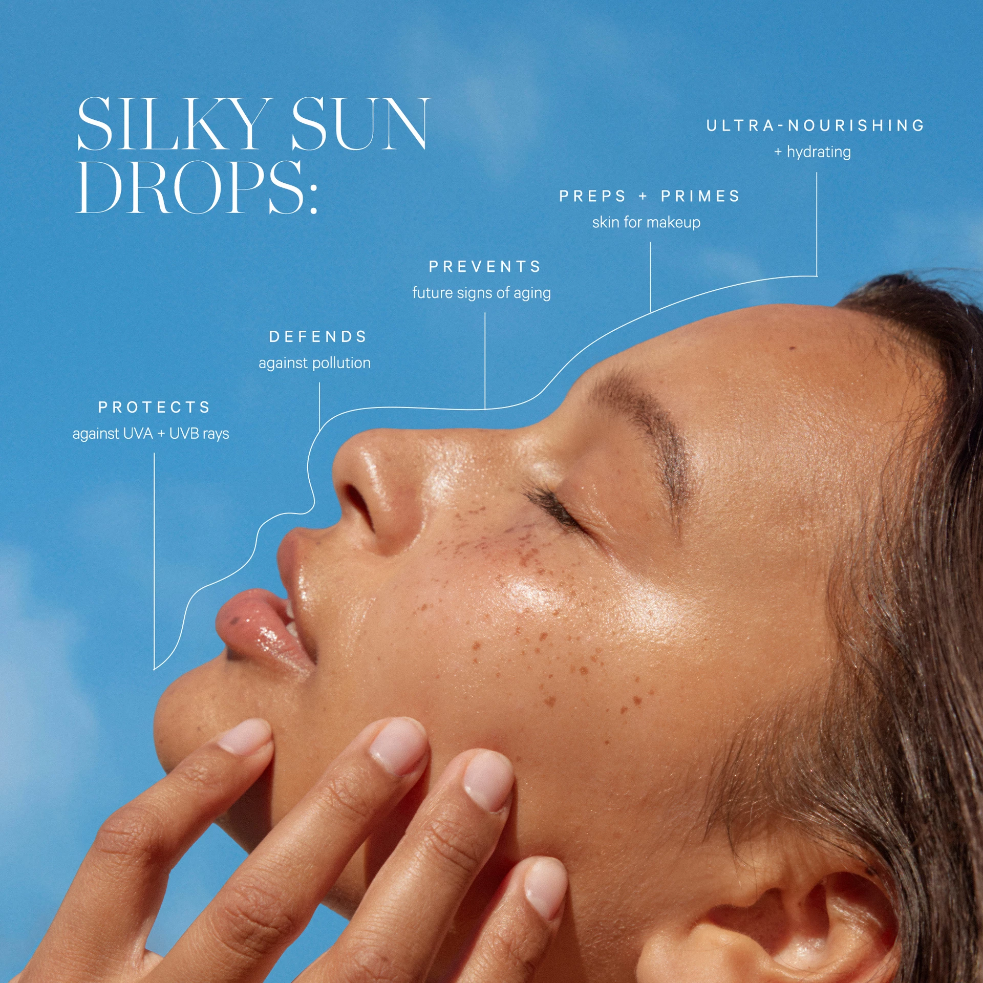 Ser de protecție solară Silky Sundrops 100% mineral SPF 30 ml - Kora Organics