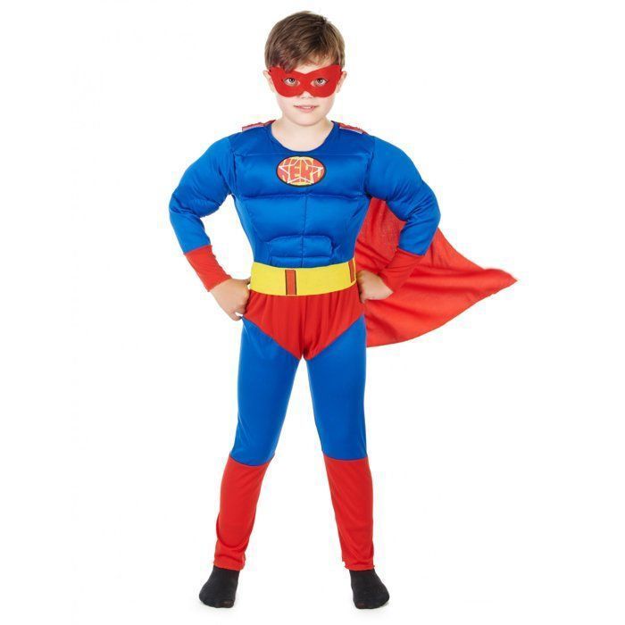 Fantasia - Fantasia de Super-Herói Acolchoada para Menino