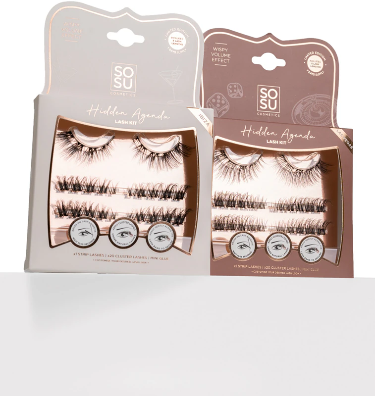 Sada umelých mihalníc SOSU Cosmetics Hidden Agenda Lash Kit