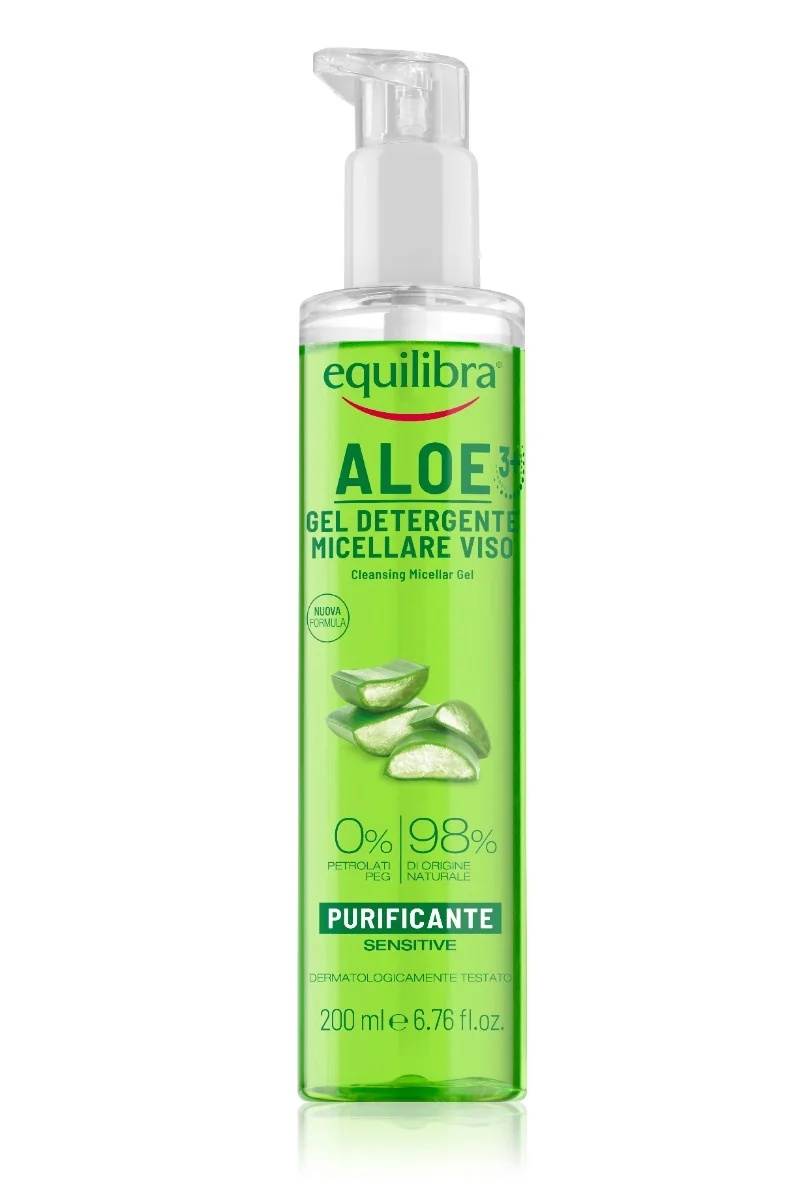 Equilibra huidverzorgingsset: Equilibra Aloë 3+ Dermoprotectieve Gel Plus 150 ml + Anti-rimpel gezichtscrème met opvullend effect 50 ml + Micellaire reinigingsgel 200 ml