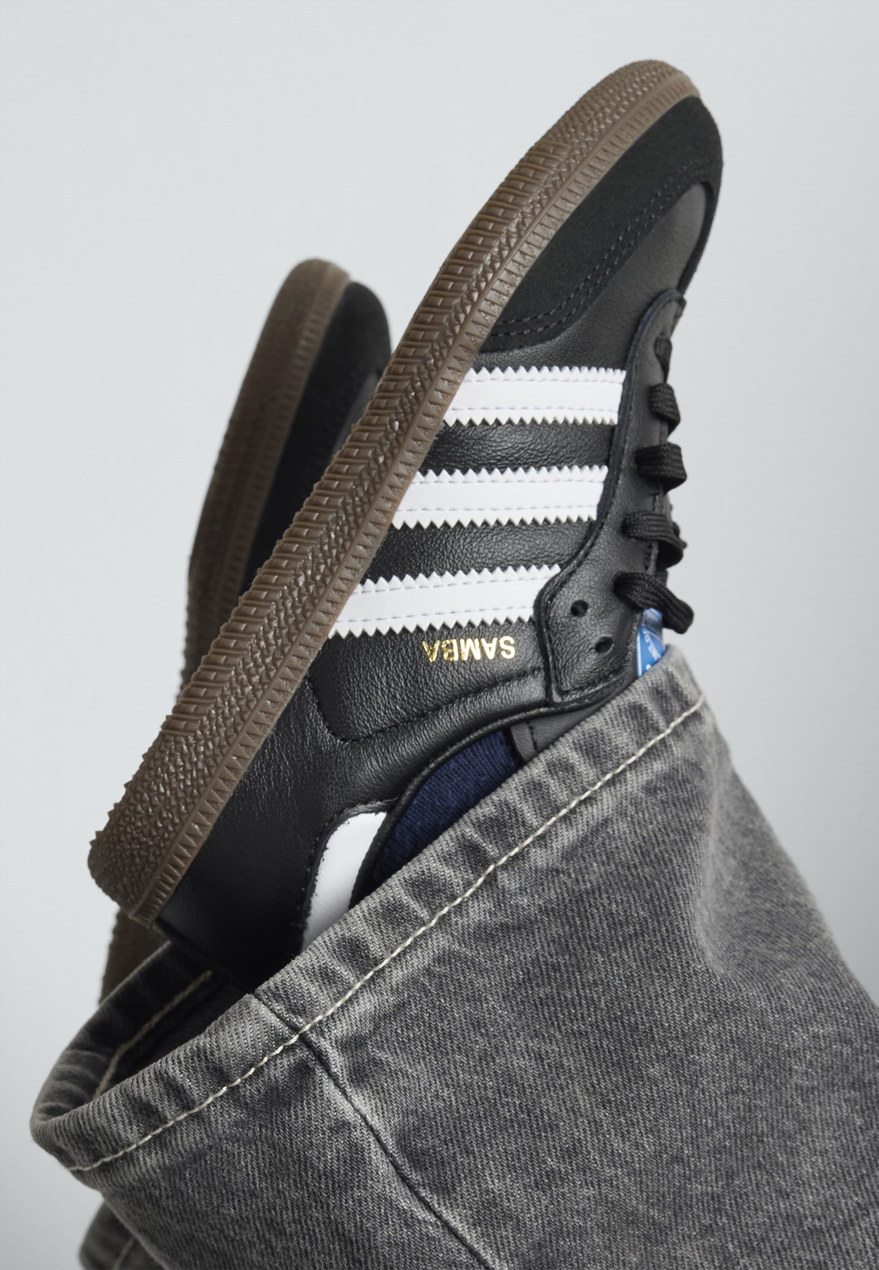 adidas Originals SAMBA UNISEX - Joggesko - core black/footwear white