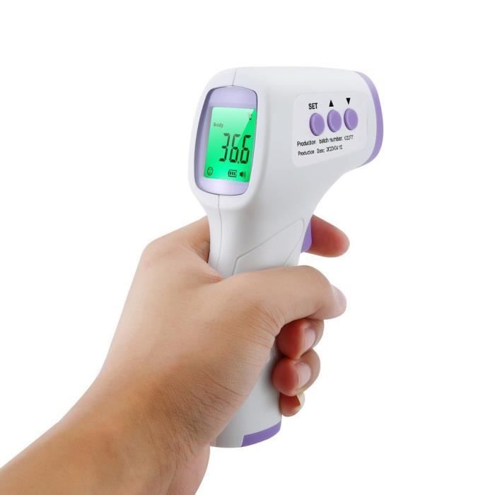 Thermomètre frontal médical pour mesurer la fièvre, thermomètre frontal numérique à lecture directe et précise avec écran LCD