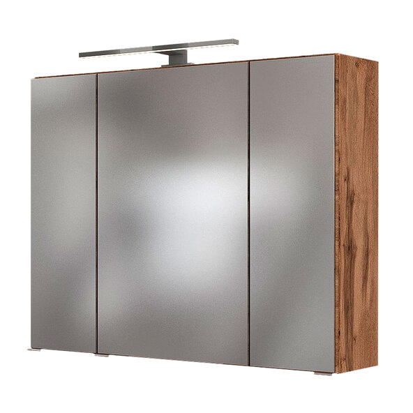 Lincoln mirror cabinet, 80 cm, Wotan oak