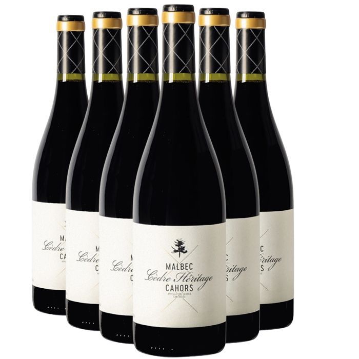 Château du Cèdre Cahors Cèdre Héritage 2021 - Vino tinto del Suroeste (6x75cl)