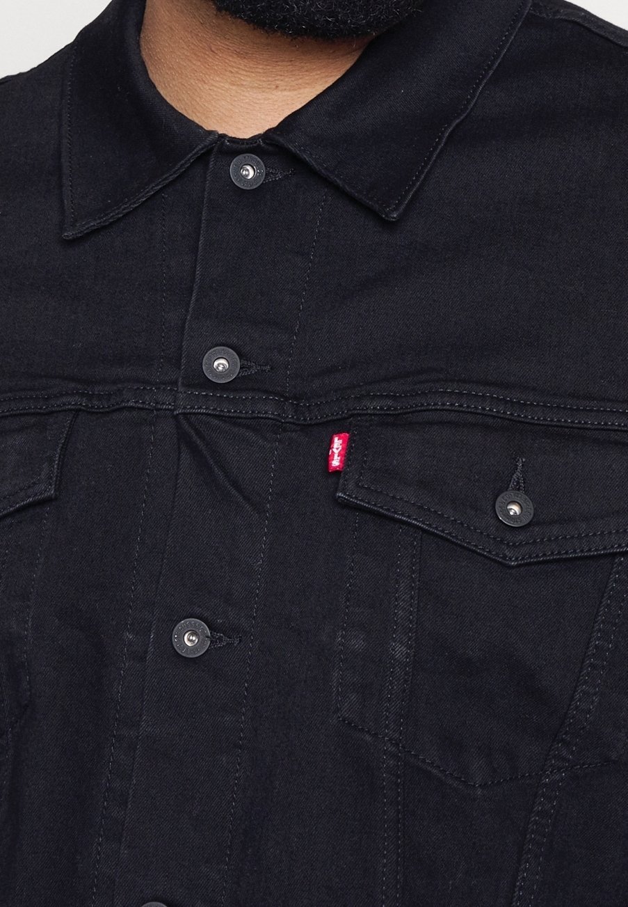 Levi's® Plus denimjack - zwart denim