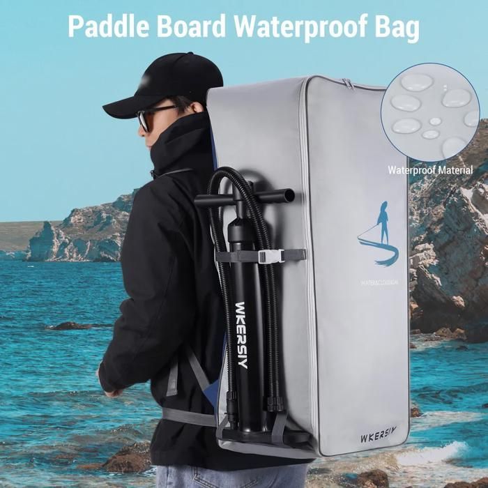 Zaino da viaggio YYV 105L impermeabile in PVC+Oxford per tavola da surf