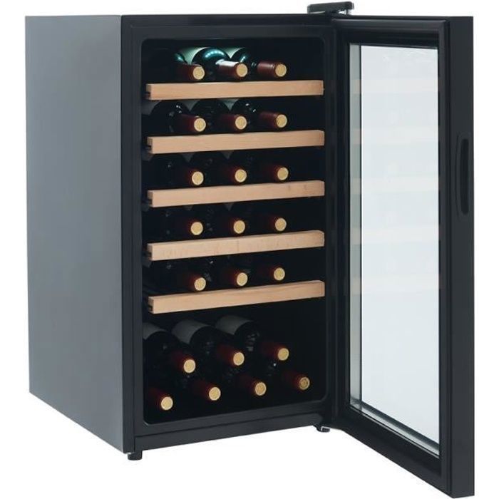 Hyundai wijnkoeler met één temperatuurzone voor 41 flessen (91 liter) en houten afwerking.