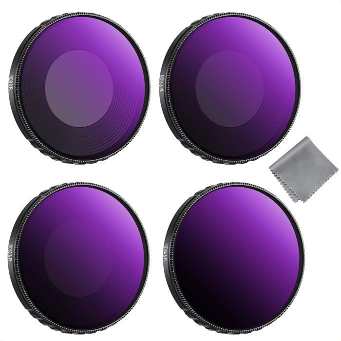 Filtre Black Diffusion 1/4 Compatible avec DJI Osmo Nano Standard Combo,Filtre Cinématographique à 28 Couches pour Vidéo/Vlog