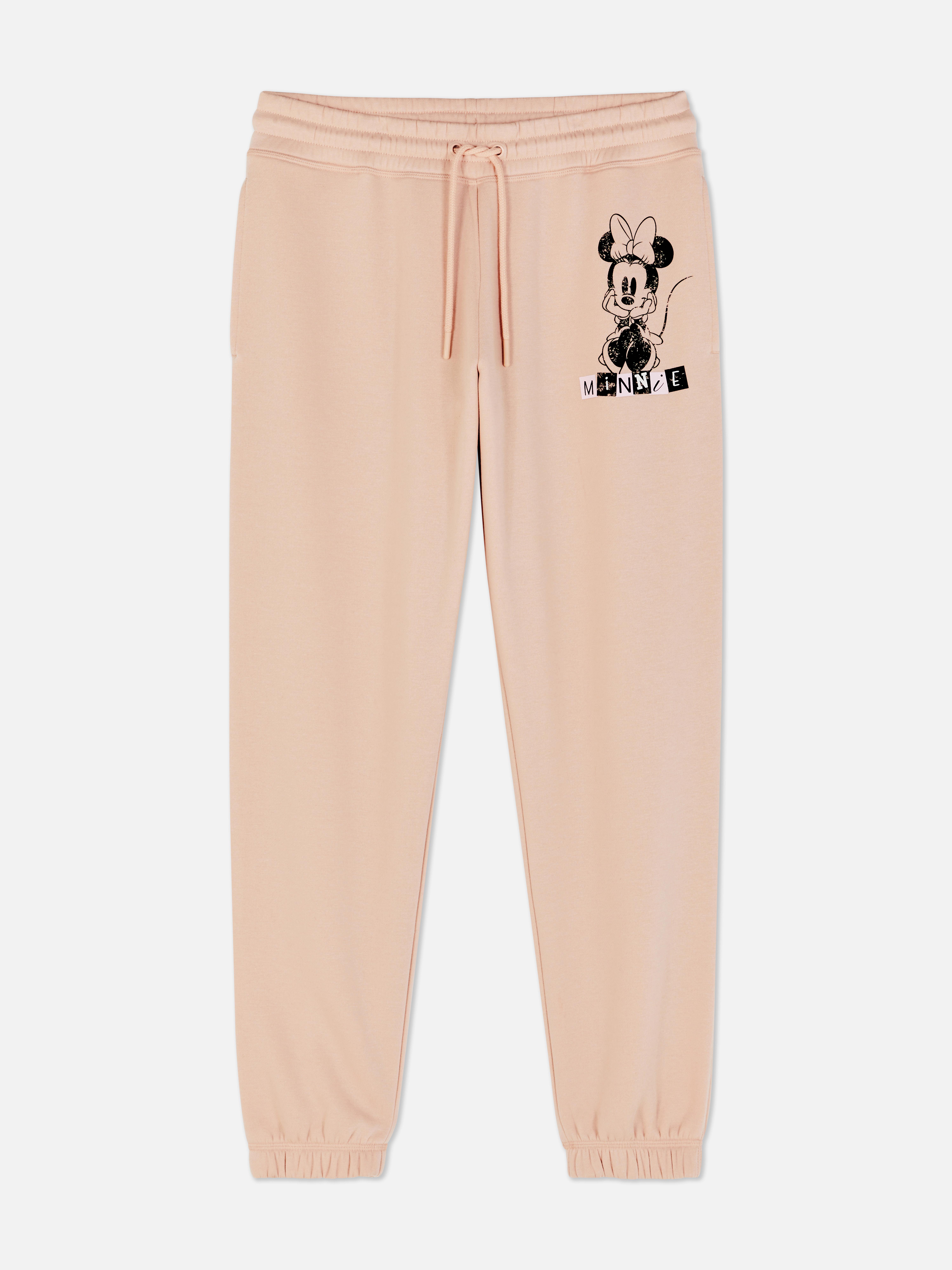 Pantaloni de trening asortați cu Minnie Mouse de la Disney. Pantaloni de trening Minnie Mouse cu un desen animat clasic și talie elastică.