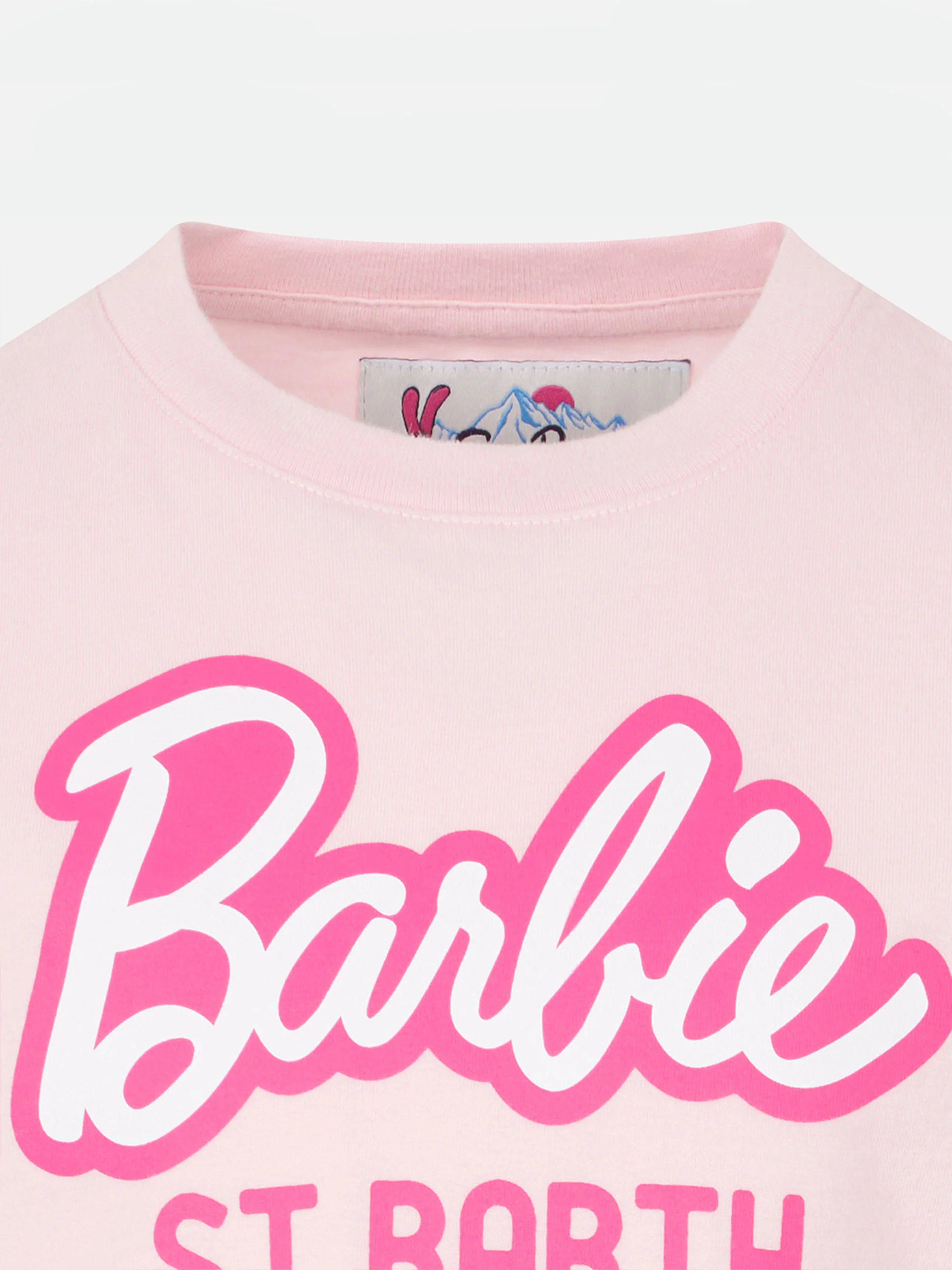 T-shirt da bambina in cotone pesante con stampa Barbie St. Barth | EDI