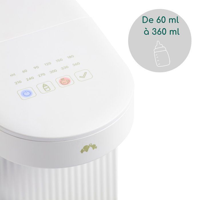 BEBECONFORT Instant Flesmaker, Vanaf de Geboorte, 1,1L Verwijderbaar Waterreservoir, Gemakkelijk Te Vullen en Reinigen, Wit