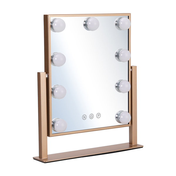 Livingandhome justerbart LED Hollywood-sminkespeil