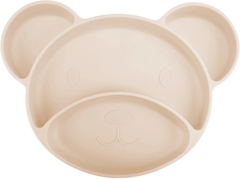 Canpol babies Bear padalinta lėkštė su siurbtuku