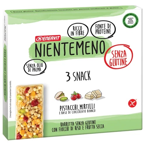 ENERVIT Enervit Nieentemeno Pistazie-Blaubeer-Riegel Glutenfreier Riegel