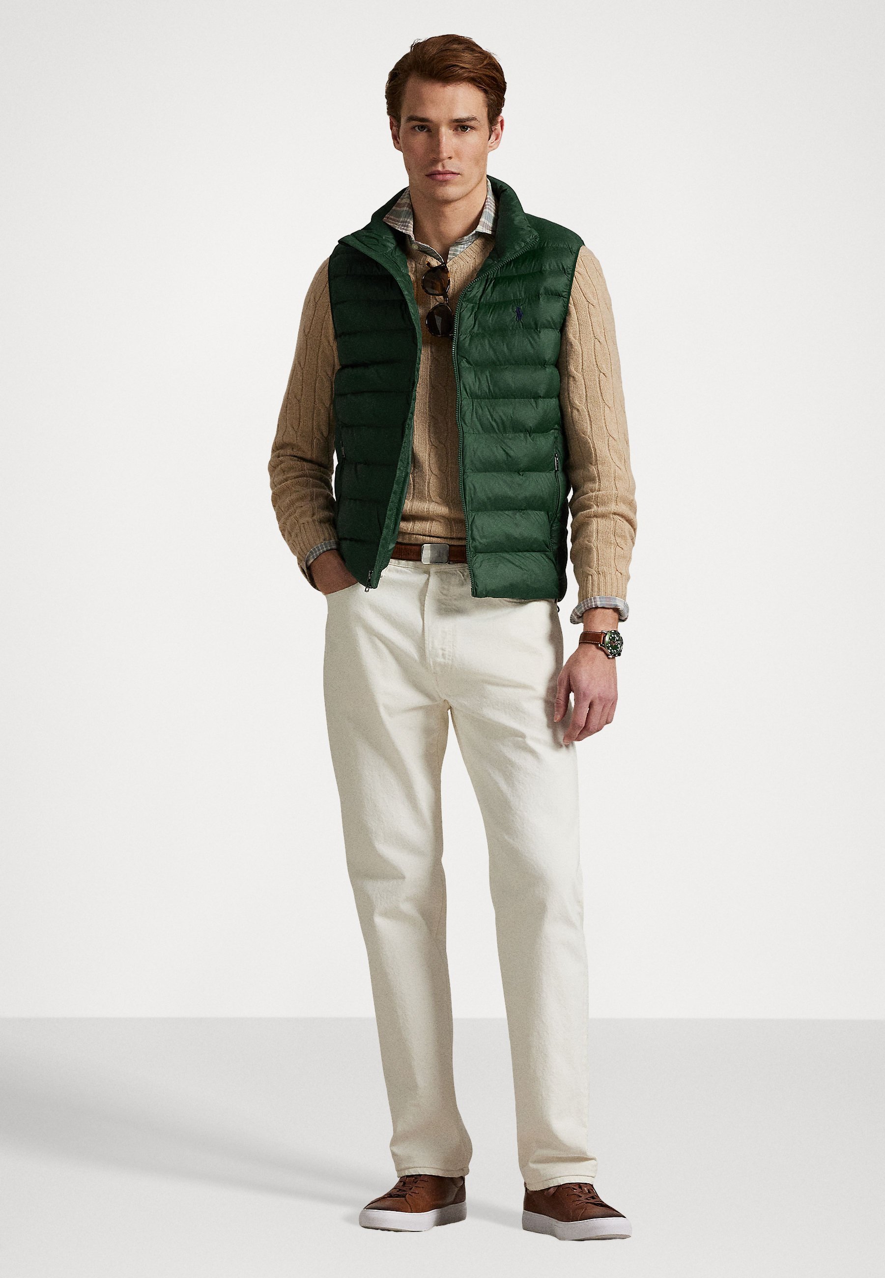 Polo Ralph Lauren THE COLDEN PACKABLE GILET - Vesta - college green