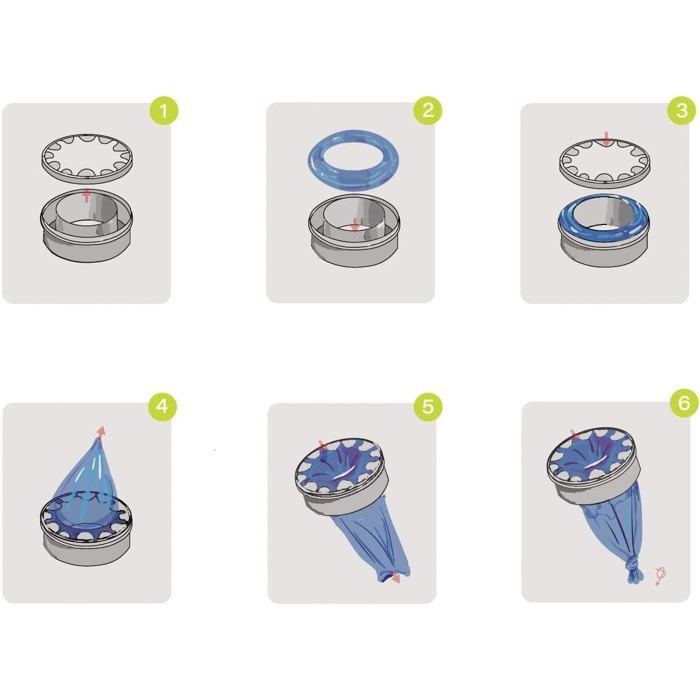 12 ricariche ottagonali per contenitori per pannolini, ricariche di grande capacità compatibili con Dress Up, Classic XL e Fashion