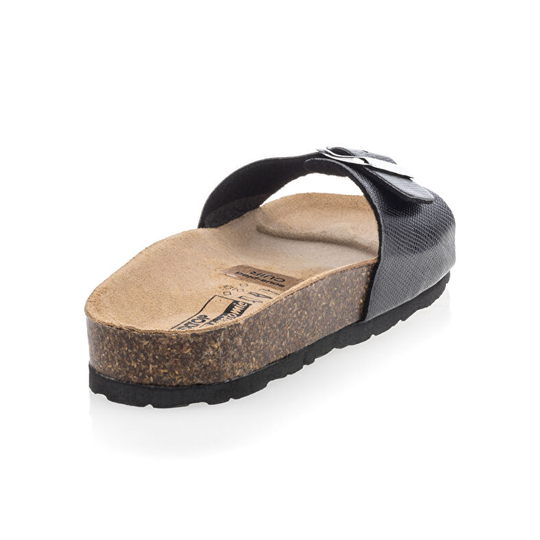 Sandali neri da donna / Scarpe aperte in punta