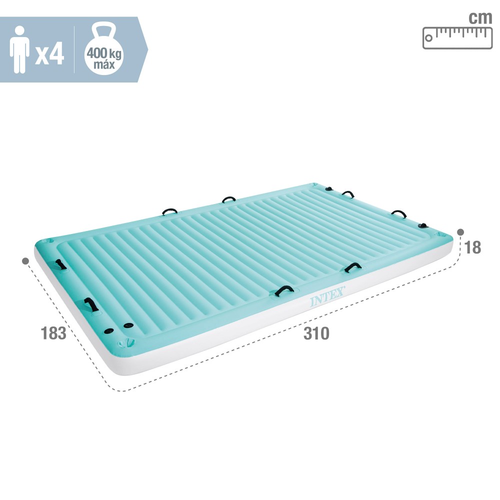  Intex Inflatable Floating Blanket with Drink Holder and Grab Handles