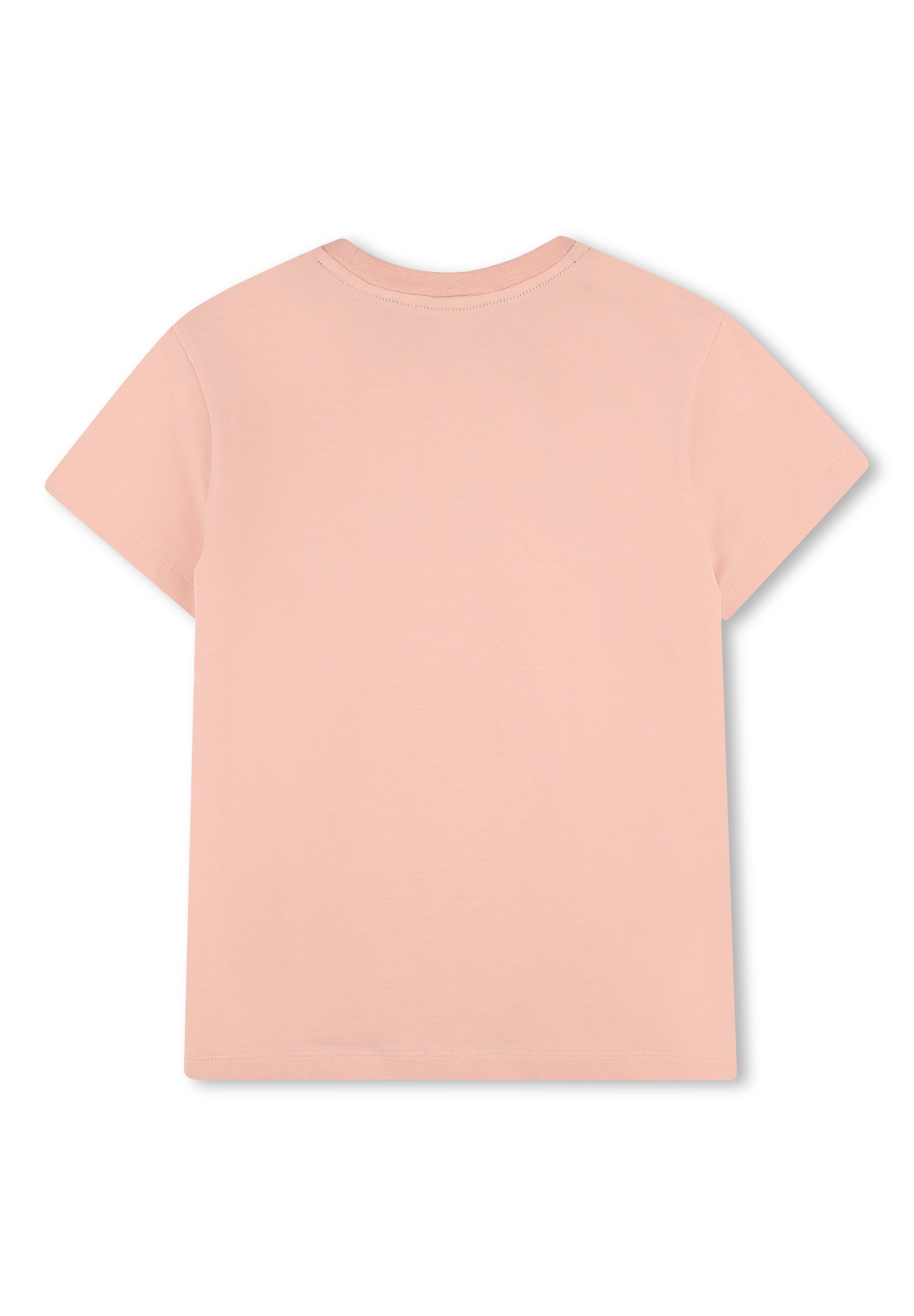 BOSS Kidswear JUNIOR T-shirt met korte mouwen - T-shirt met print - bloesemroze