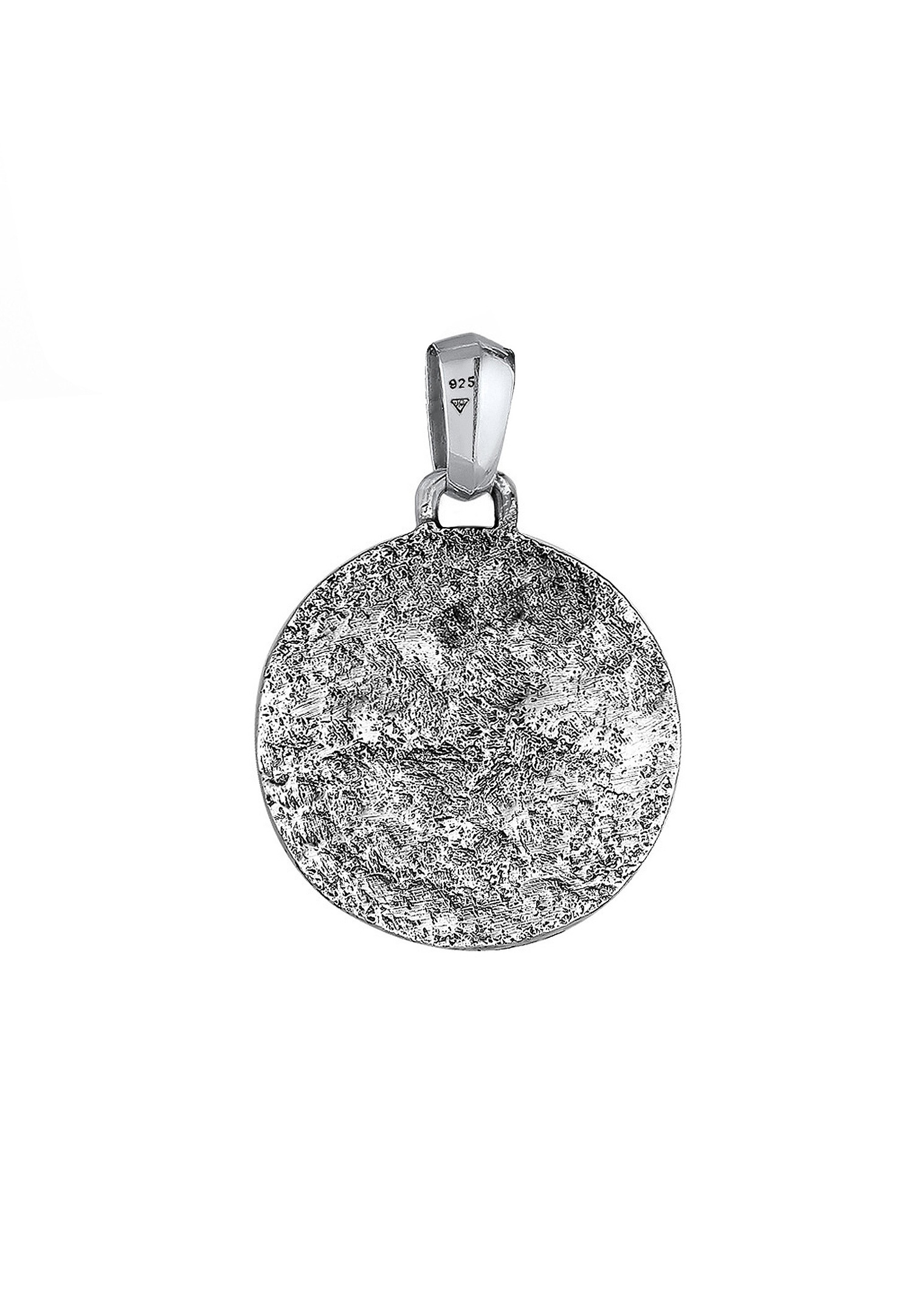 KUZZOI Hommes Pendentif Boussole Massif en argent sterling 925 oxydé