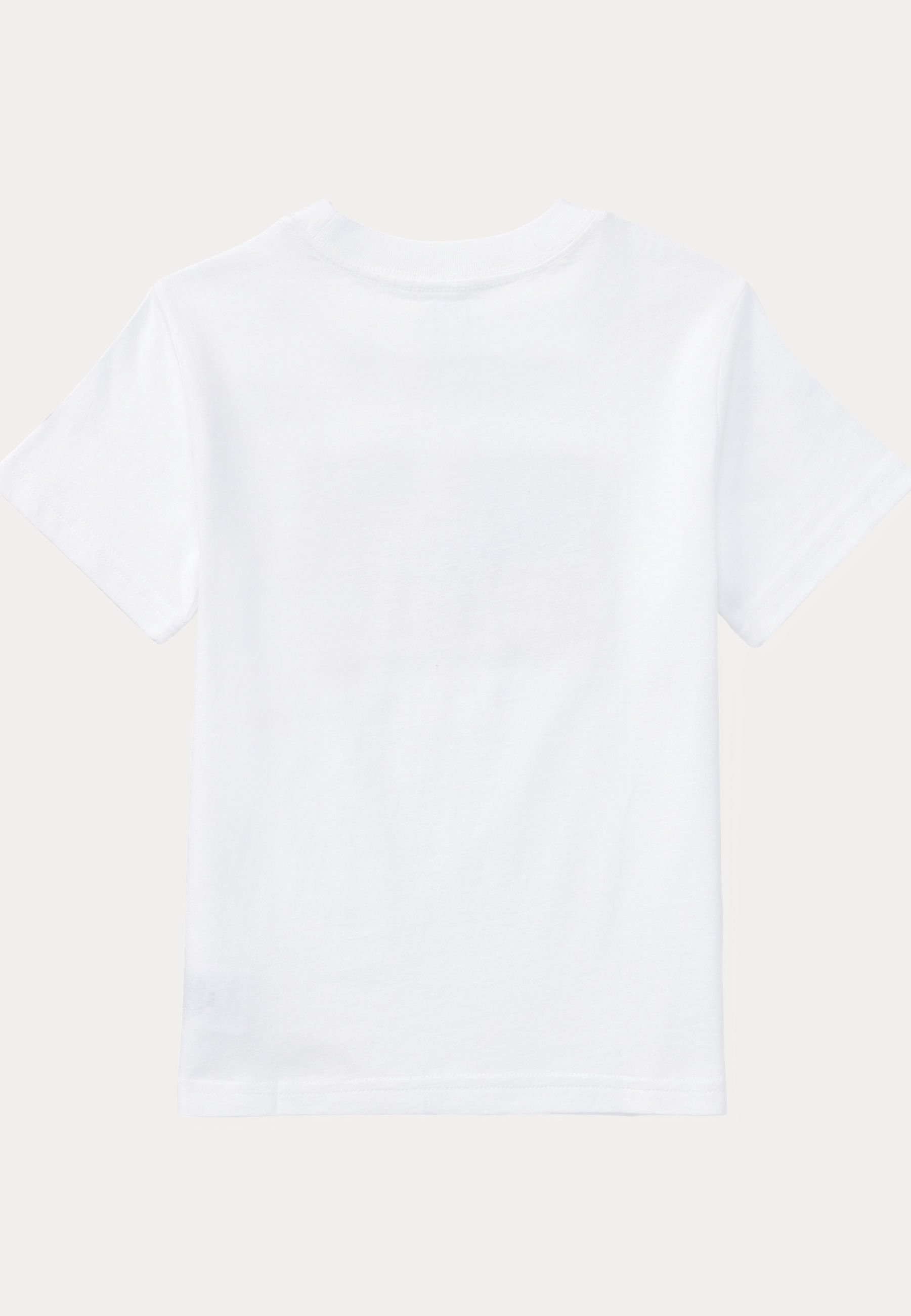 Koszulka Polo Ralph Lauren z bawełnianą flagą UNISEX - Koszulka z nadrukiem - biała