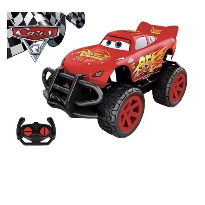 Coche teledirigido nuevo Lightning McQueen 4x4 rojo, juguete para niños.
