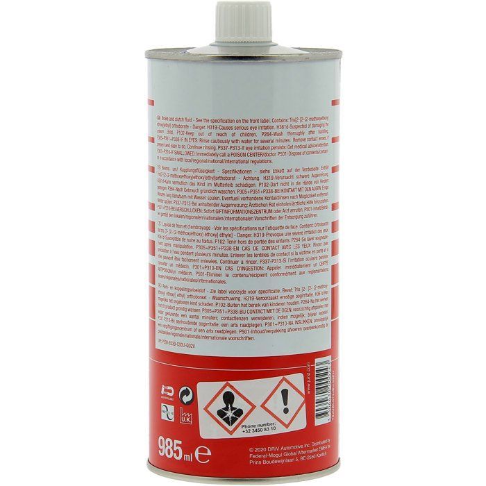 JURID 55+ synthetische Bremsflüssigkeit DOT4 485ml Flasche