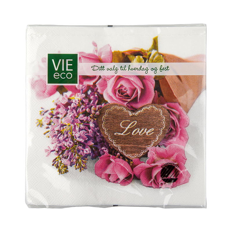Vie Eco Servetter 20-pack 33x33 cm, Vår