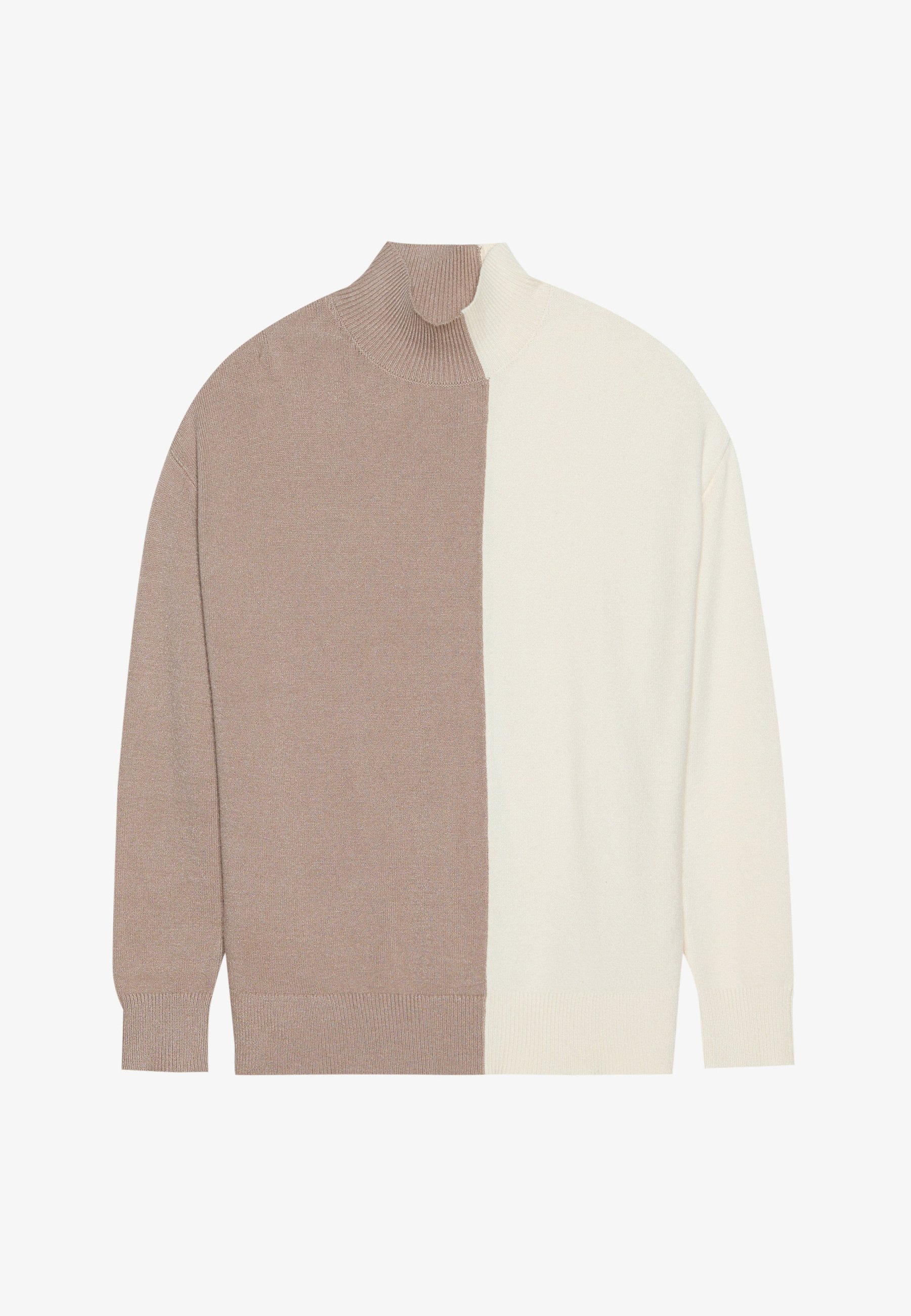 Anna Field trui - gebroken wit/taupe