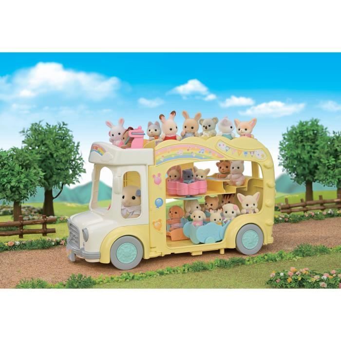 SYLVANIAN FAMILIES 5744 - Le bus et sa cour de récréation