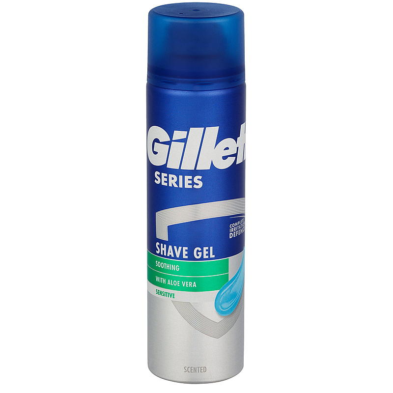 Gillette Gillette barbergel 200 ml, sensitiv