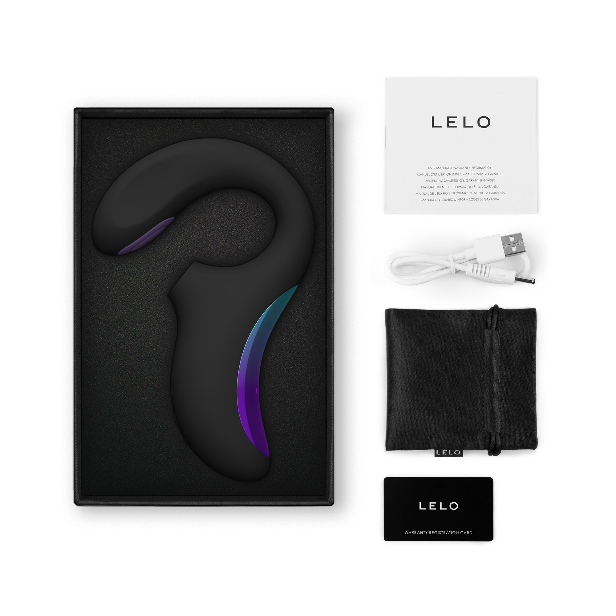 Lelo Enigma Double Sonic Stormly Black