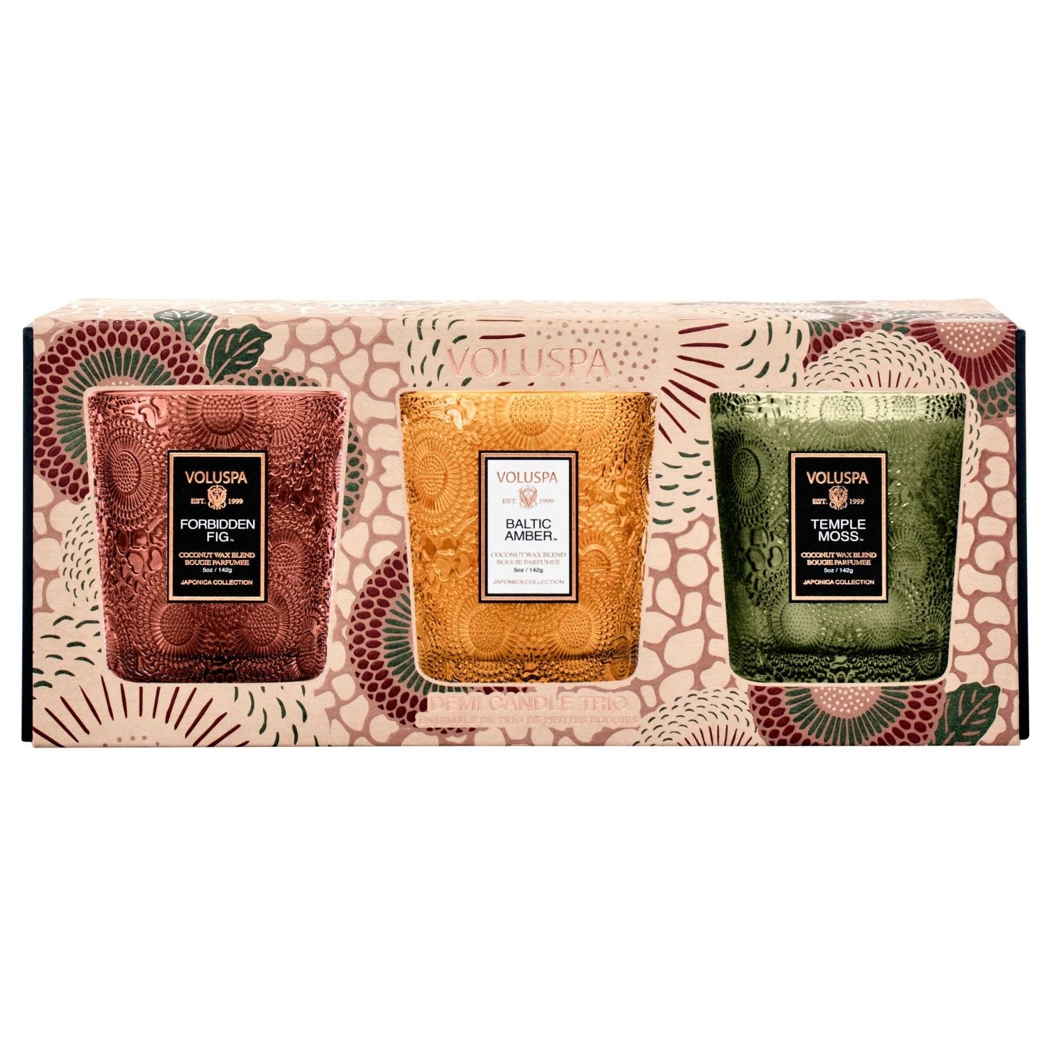 VOLUSPA Fragrant Foliage Demi Trio (Forbidden, Baltic, Temple Moss)