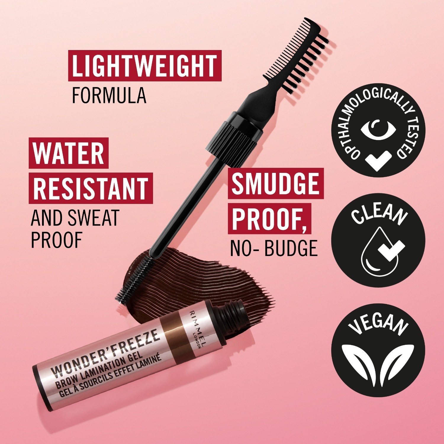 Rimmel London olovka za obrve Freeze laminacijski gel - 6 g