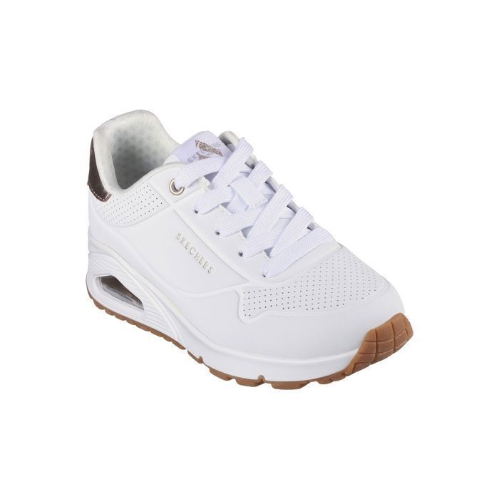Tênis - SKECHERS - Uno Gen1 - Shimmer Away - Branco - Infantil - Com cadarço