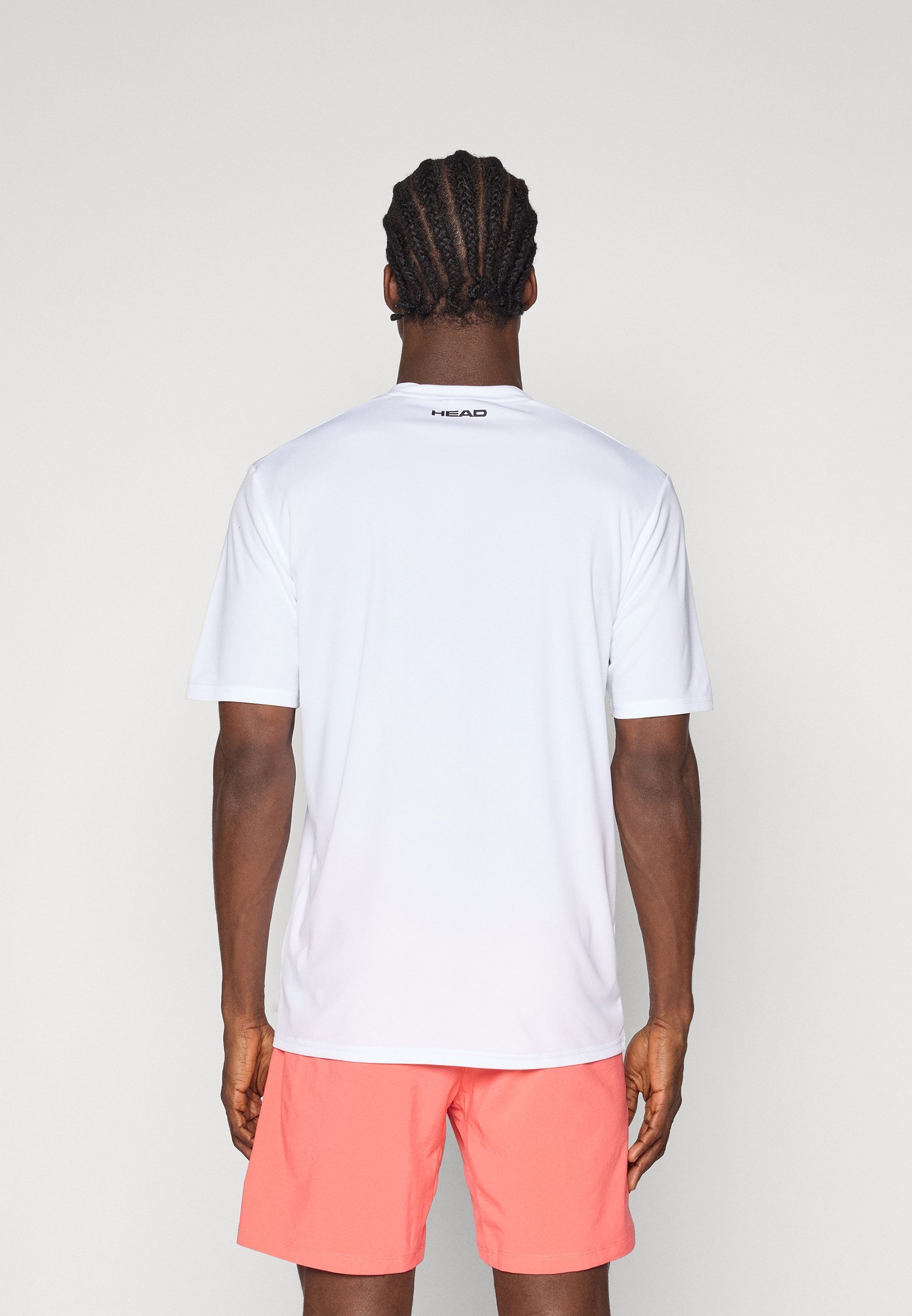 T-shirt imprimé Head TOPSPIN MEN - blanc/rose/vert
