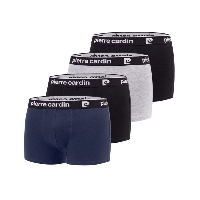 Pierrecardin Boxer Homme  Caleçon Homme - Noir  (Lot de 4)