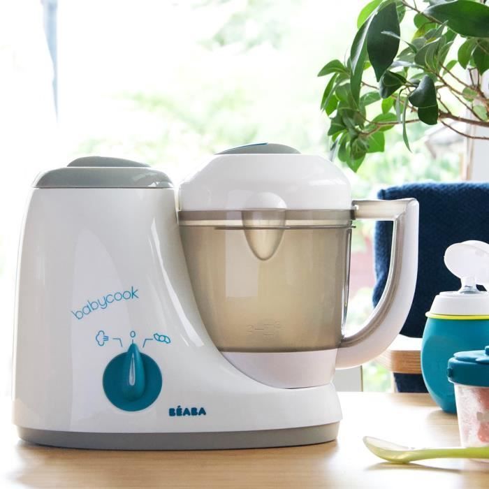 BÉABA - Babycook Original - Robot da cucina 4 in 1 per alimenti per neonati: frullatore, cuociriso, vaporiera, scongelatore