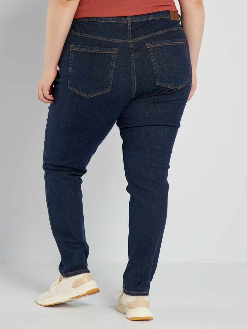 Calça jeans slim de cintura alta - L32 - AZUL